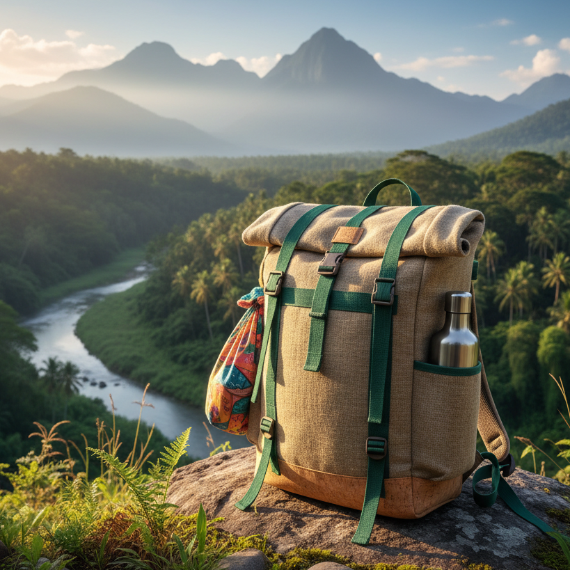 Paisaje con montañas al fondo