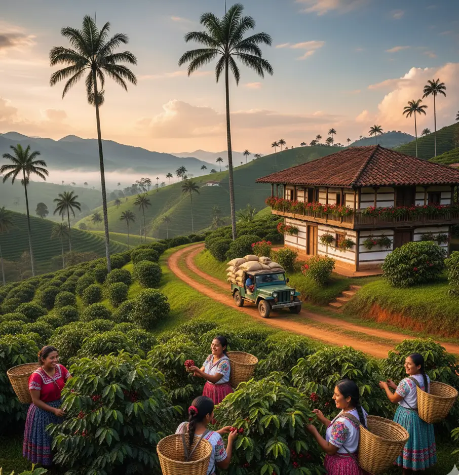 paisaje cafetero en colombia