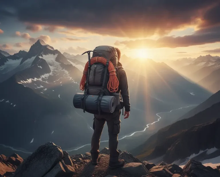 Atardeder en las montañas