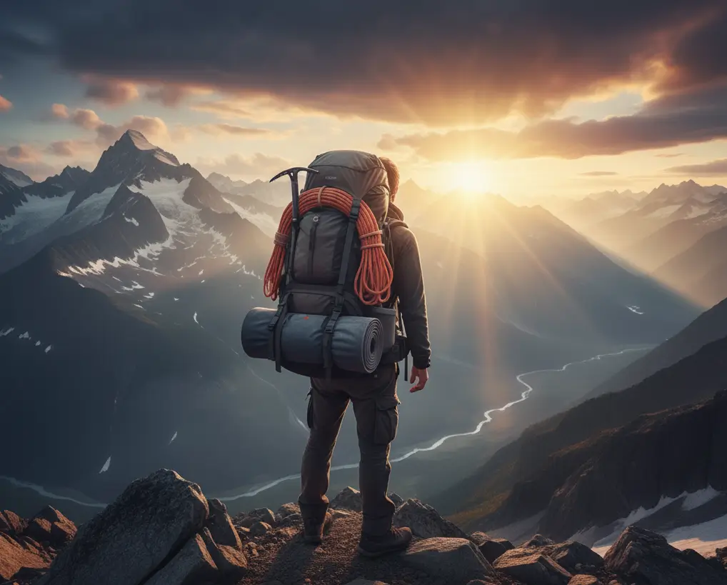 Atardeder en las montañas